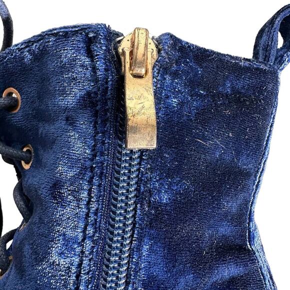 Catherine Malandrino Burnout Velvet Heel Bootie 6.5 Witchy Y2K Whimsigoth Vampy - Picture 13 of 13